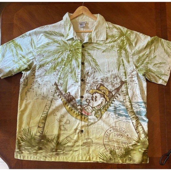 Disney Men’s Hawaiian Shirt Mickey Mouse XXXL - Picture 3 of 8